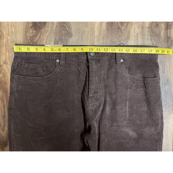 prAna Pants Mens 38x34 Oak Barrel Brown Sustainer Corduroy 5 Pocket Slim - Picture 4 of 9